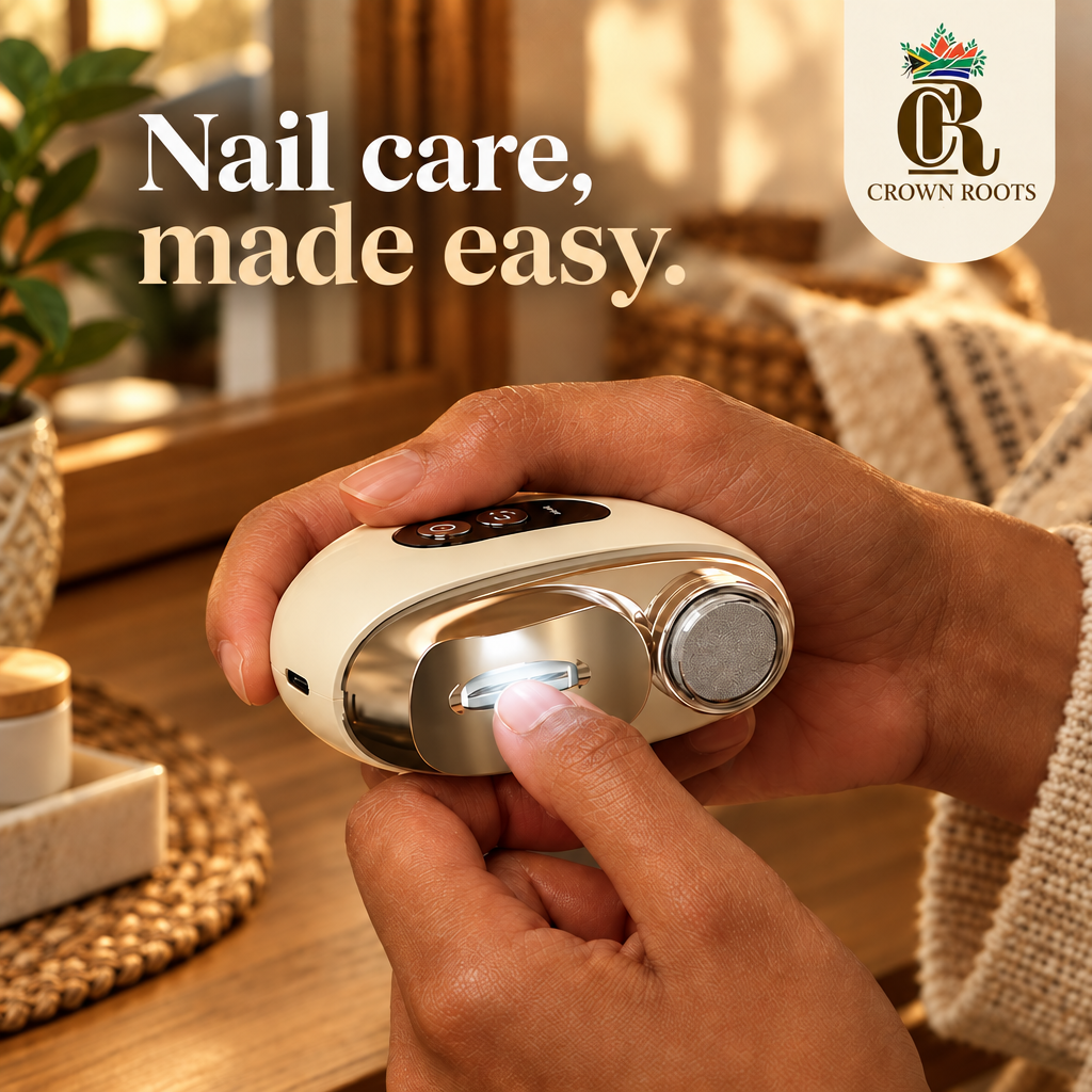 CrownRoots nail groomer image with updated logo