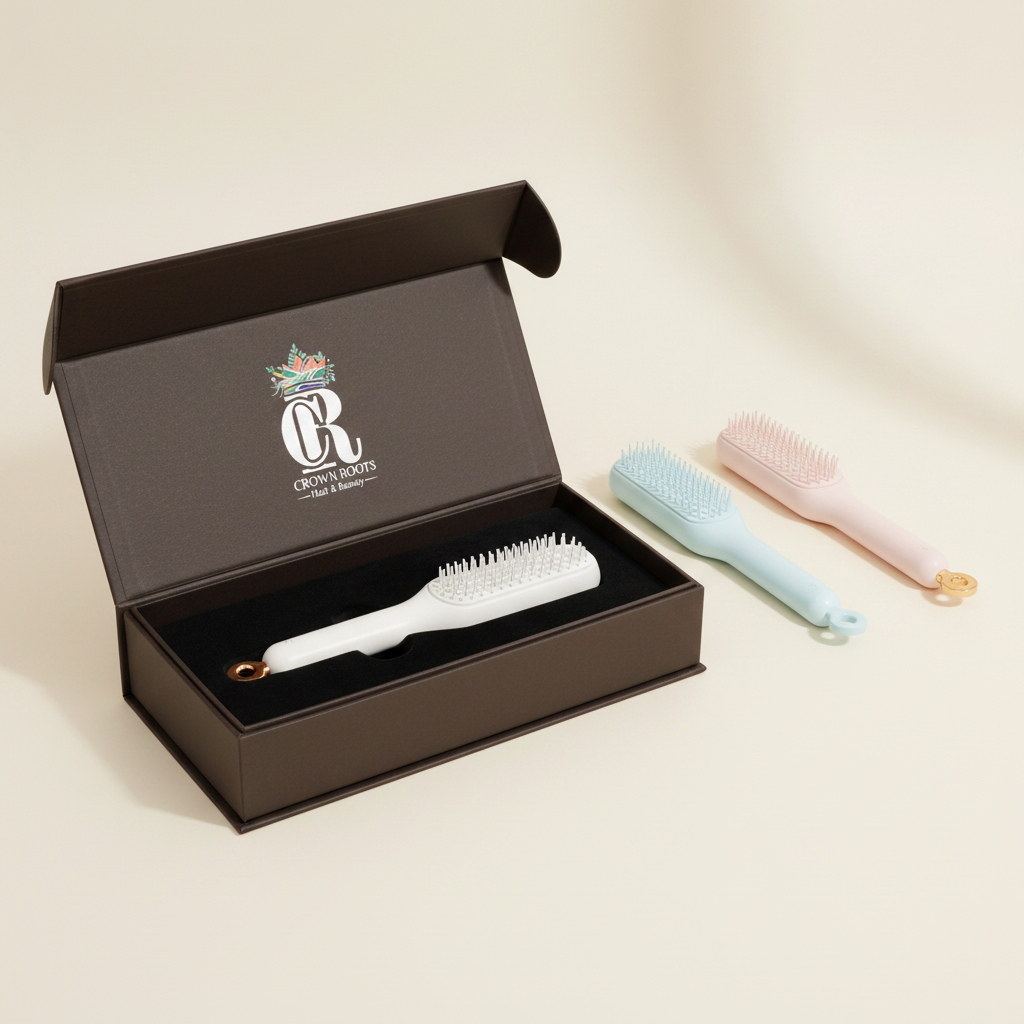 CrownRoots Self-Cleaning Brush in Box